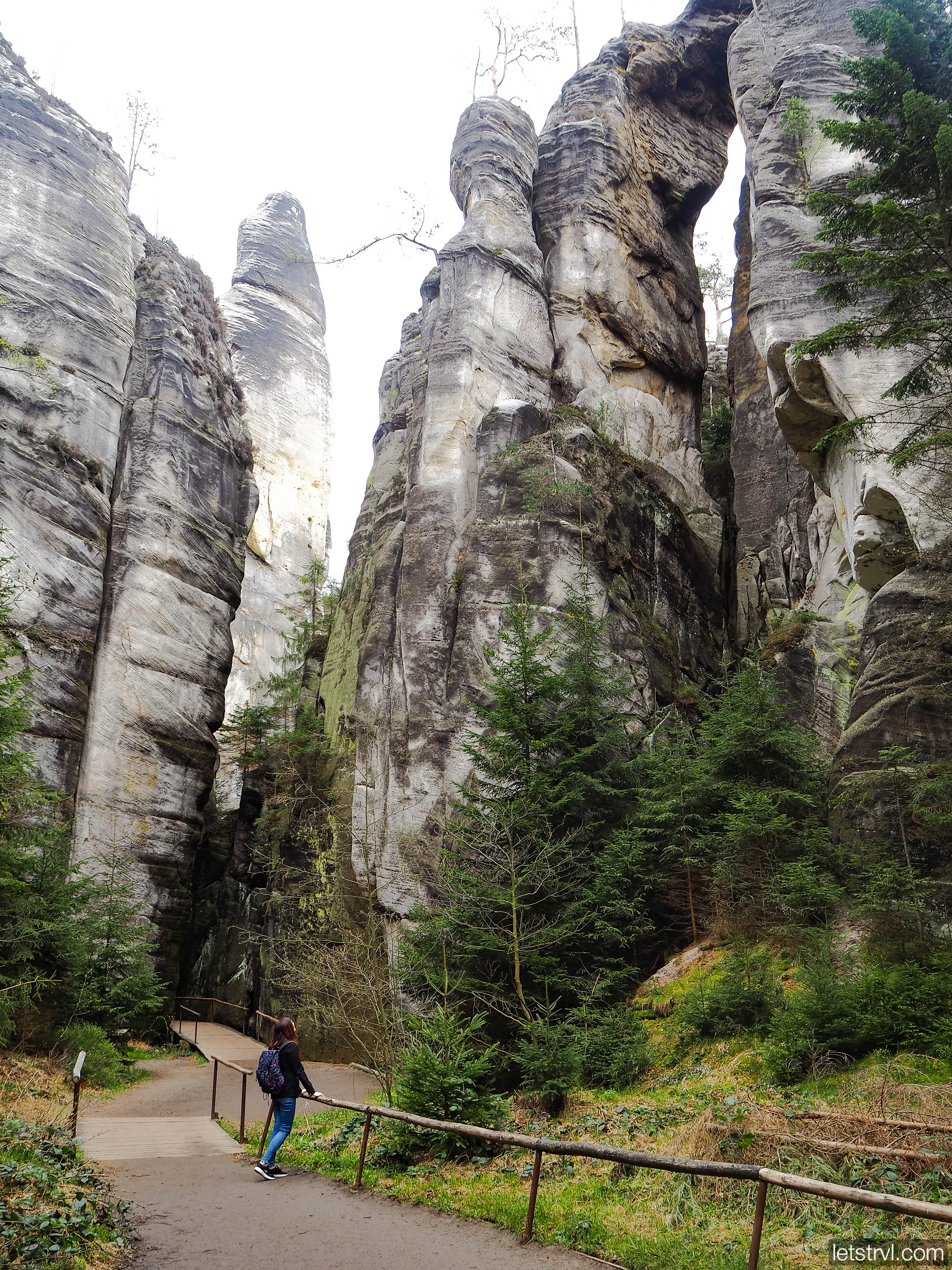 Болван Чертов мост в Адршпахе