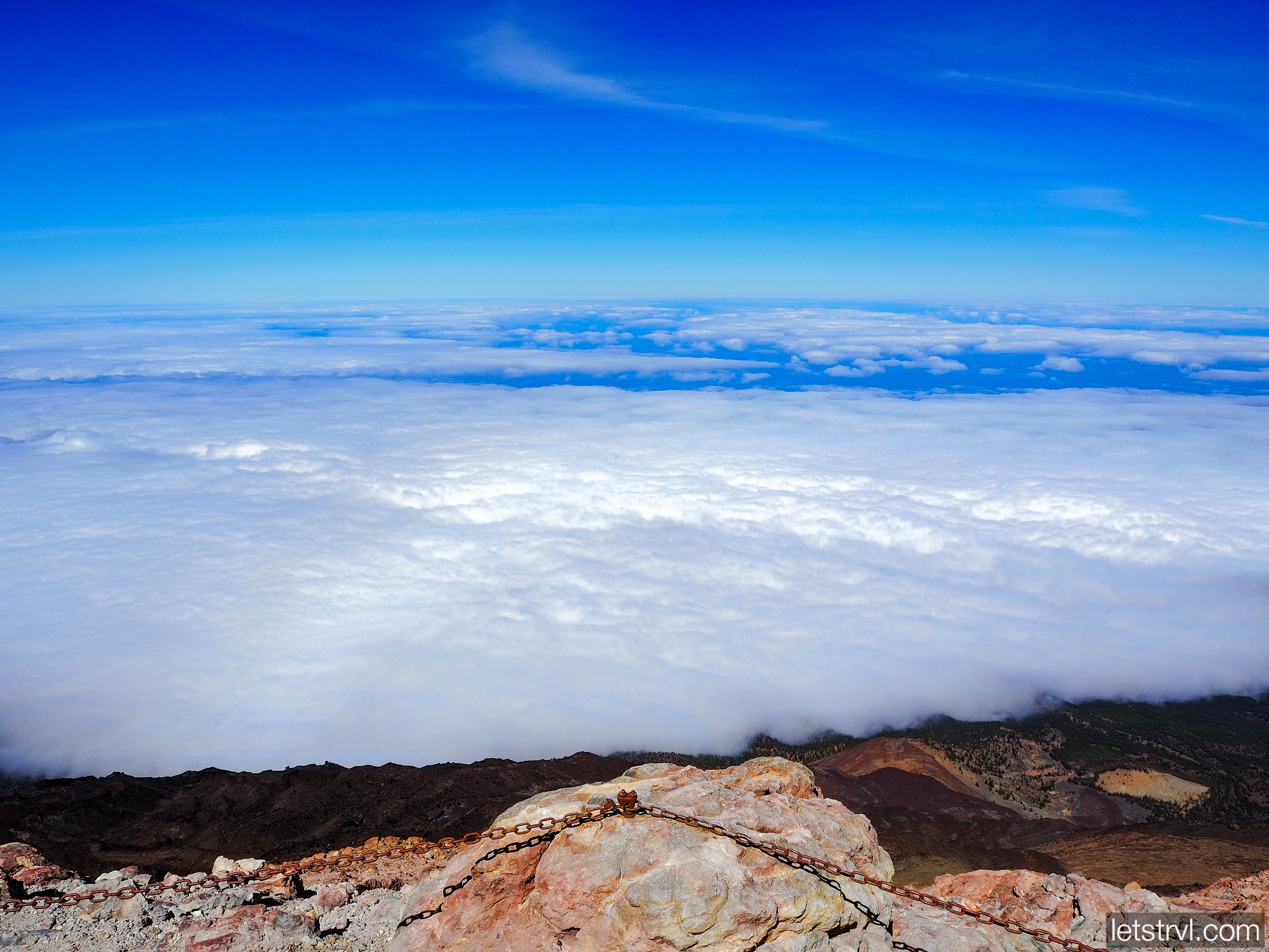 Вид с вершины вулкана Тейде