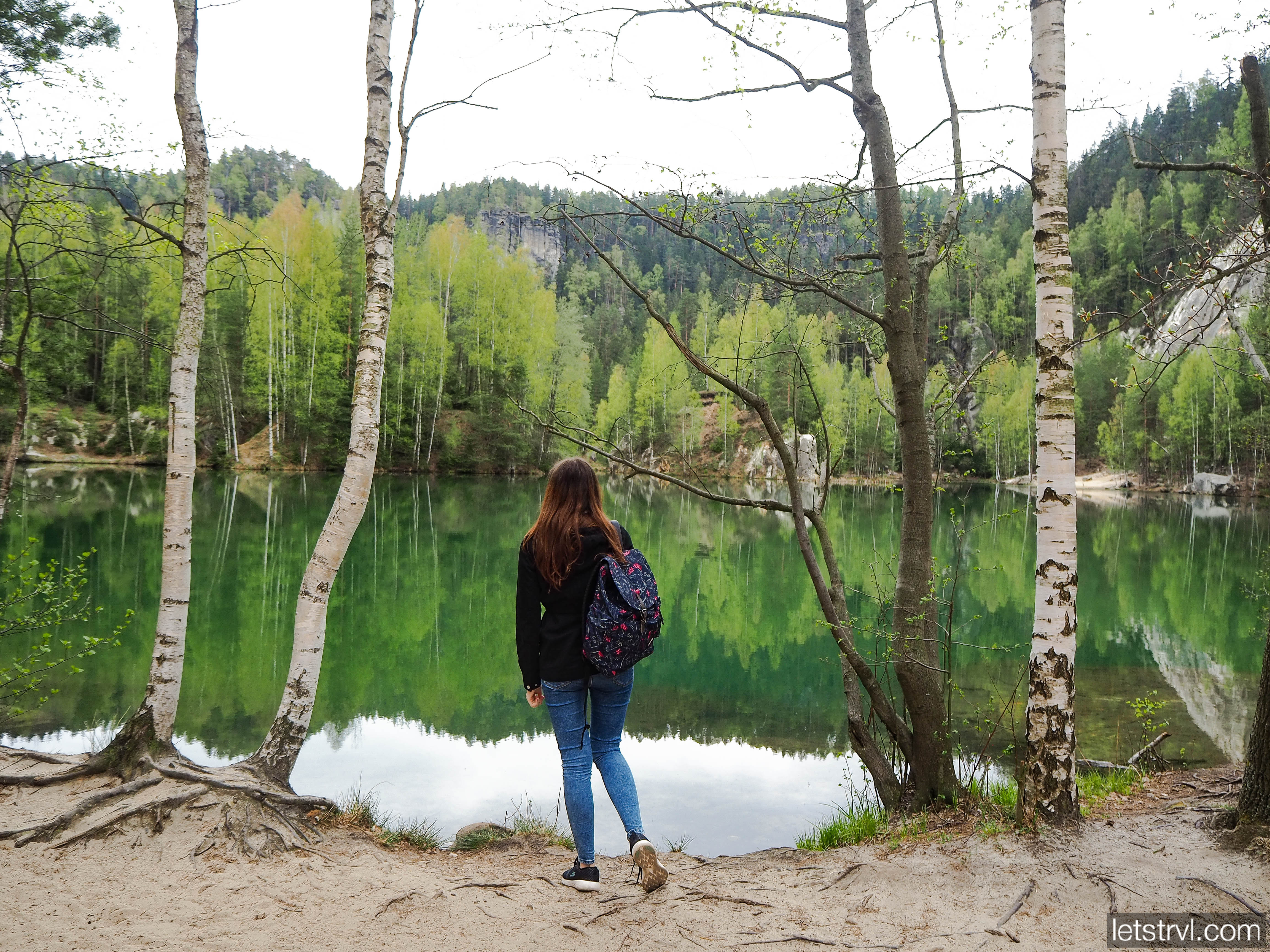 Затопленный карьер в Адршпашком заповеднике