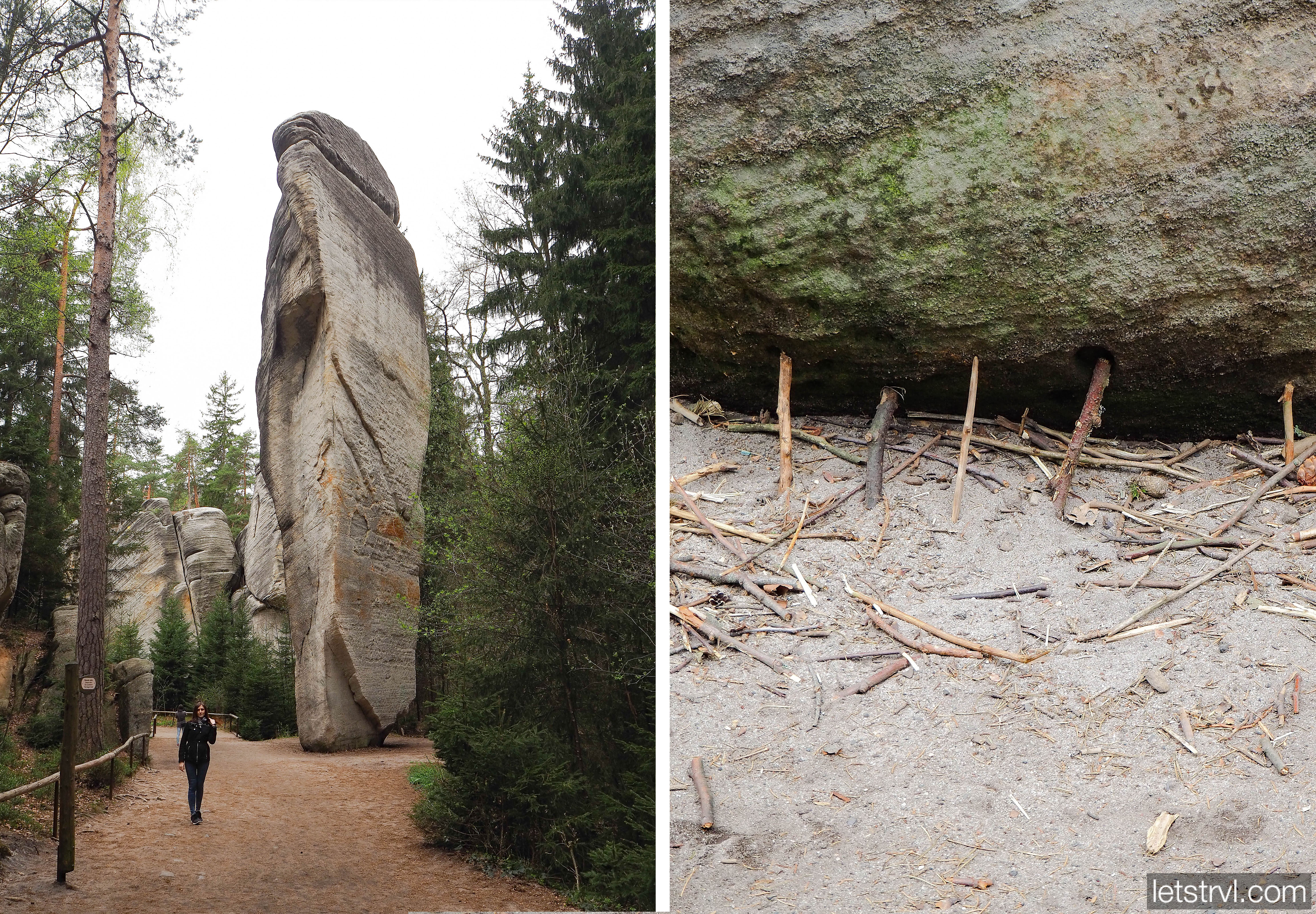 Скала Сахарная голова в Адршпахе