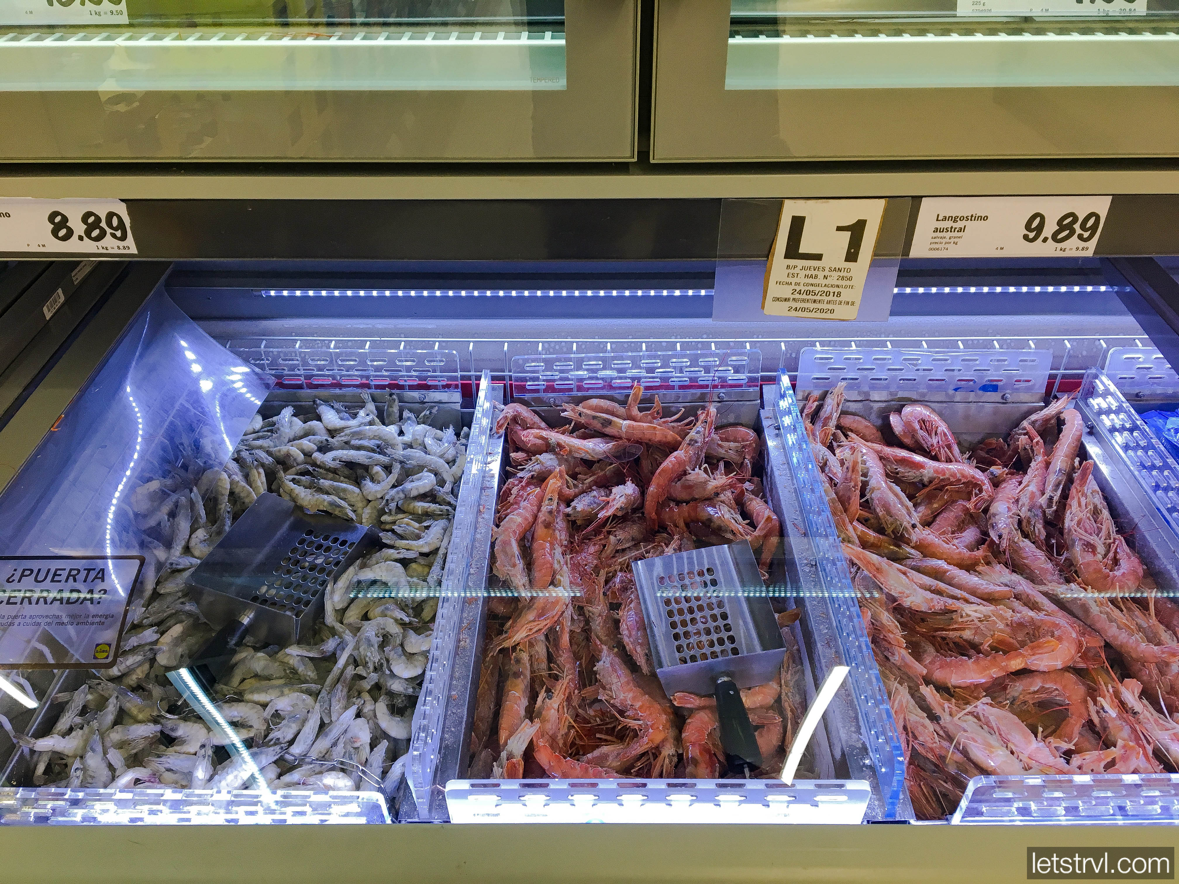 Цены на креветки на Тенерифе